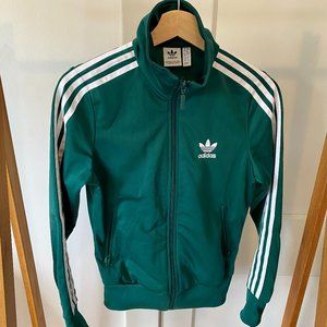 Adidas Firebird Track Jacket // Green // Womens XS